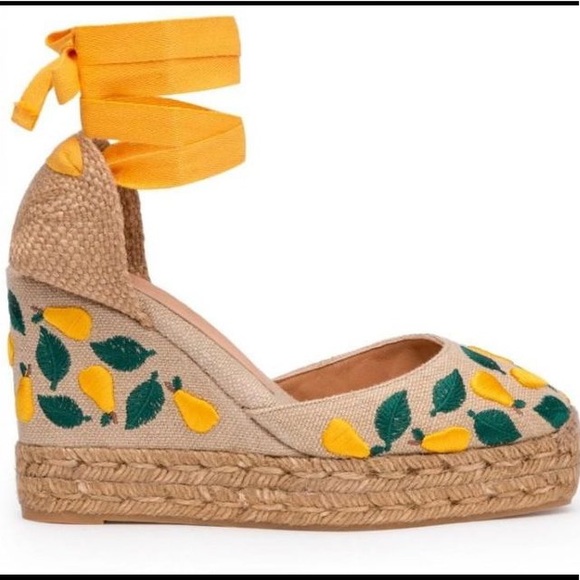 castaner Shoes - Castaner Carina Espadrilles - Pear/Yellow